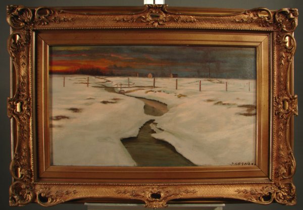 Gegoux Signed Oil Painting on canvas - 2