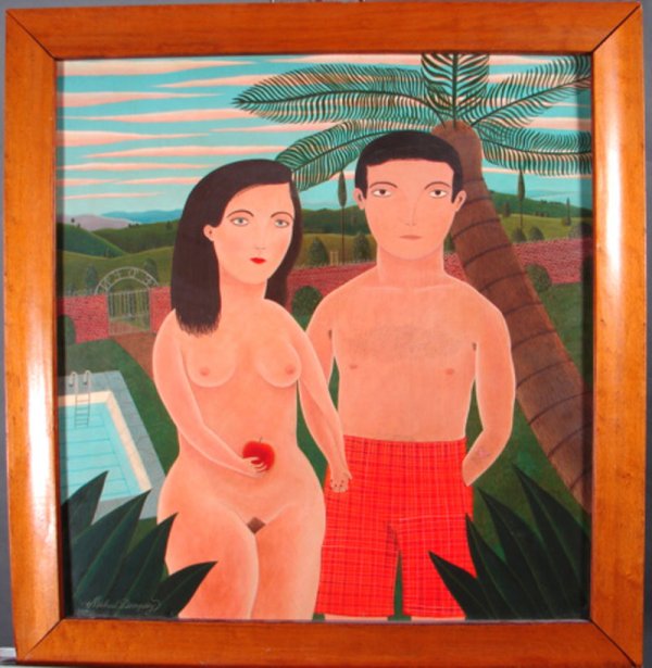 Michael Dempsey Signed Oil Painting on Plywood - 2