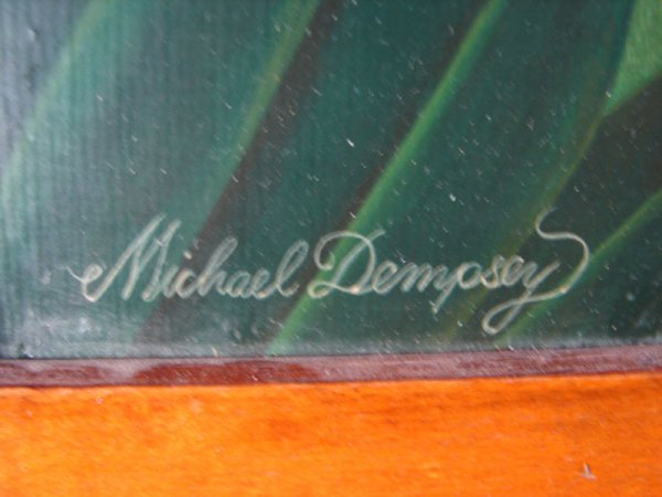 Michael Dempsey Signed Oil Painting on Plywood - 3
