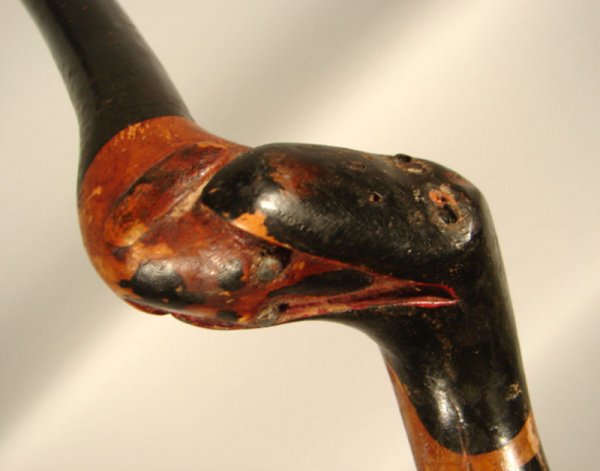 Incredible American Carved & Paint Decorated Folk - 7