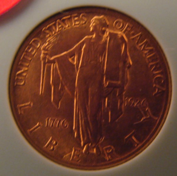 1926 $2 1/2 Sesquicentennial Gold. certified NTC