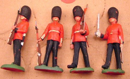 Twelve Assorted Plastic Toy Soldiers. England - 2