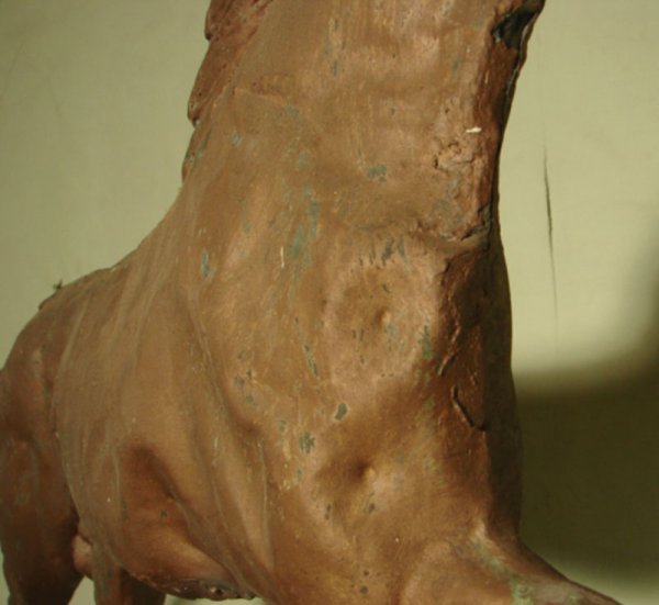 Antique 3 Dimensional Running Horse weathervane - 5