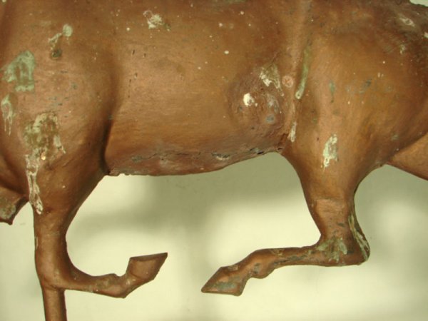 Antique 3 Dimensional Running Horse weathervane - 7