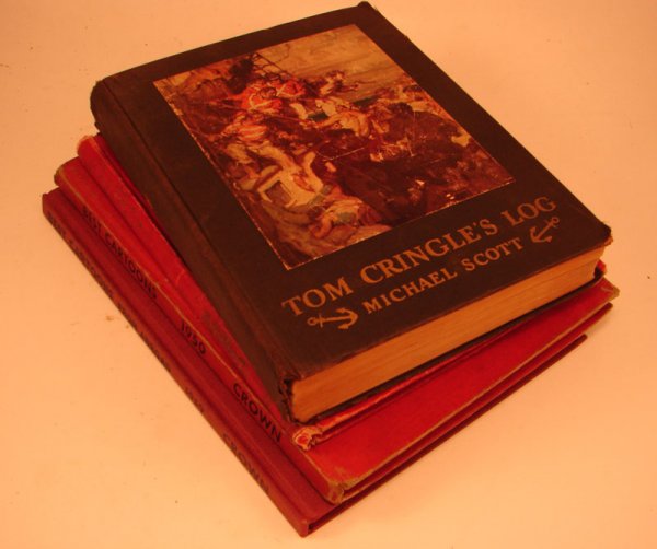 Four Books including Tom Cringle's Log by Michael: Four Books including Tom Cringle's Log by Michael Scott, Illustrated by Mead Schaeffer. Dodd, Mead and Company, New York. 1927. Slovenly Peter. The John C. Winston Co, Philadelphia. Best Cartoons of t