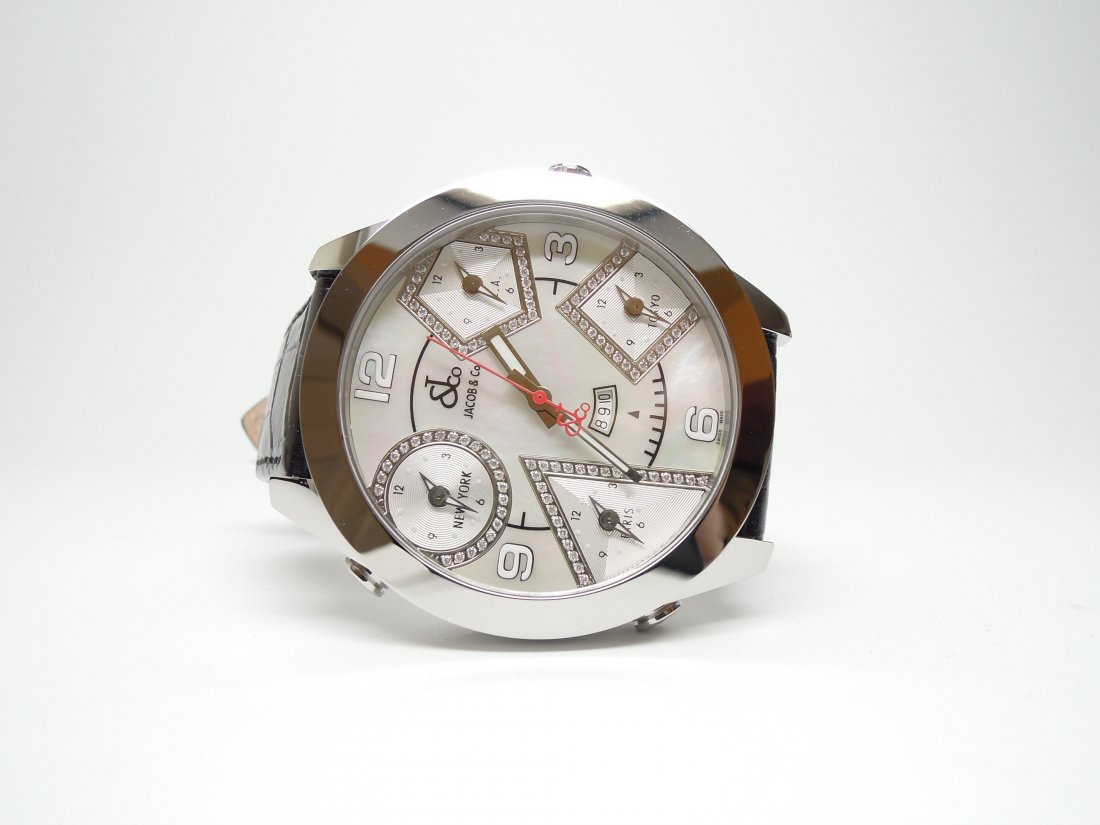 Jacob & Co JC14DA 47mm 5 Time Zone Diamond Watch (1 of 3)