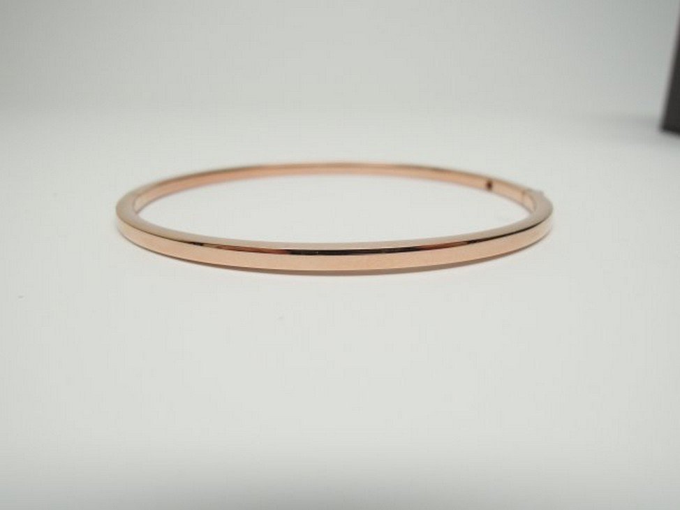 Roberto Coin 18K Rose Gold Oval Bangle (1 of 2)
