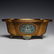 CHINESE CLOISONNE LOBBED SHAPE FLOWER POT, QING