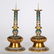 CHINESE PAIR OF CLOISONNE CANDLE STANDS