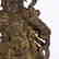 CHINESE TWO MING DYNASTY BRONZE FIGURE OF GUARDIAN - 9