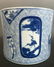 BLUE WHITE PORCELAIN BRUSH POT, QING DYNASTY