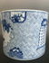 BLUE WHITE PORCELAIN BRUSH POT, QING DYNASTY - 4