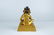 A Chinese Bronze Gilding Sitting Buddha Statue - 2