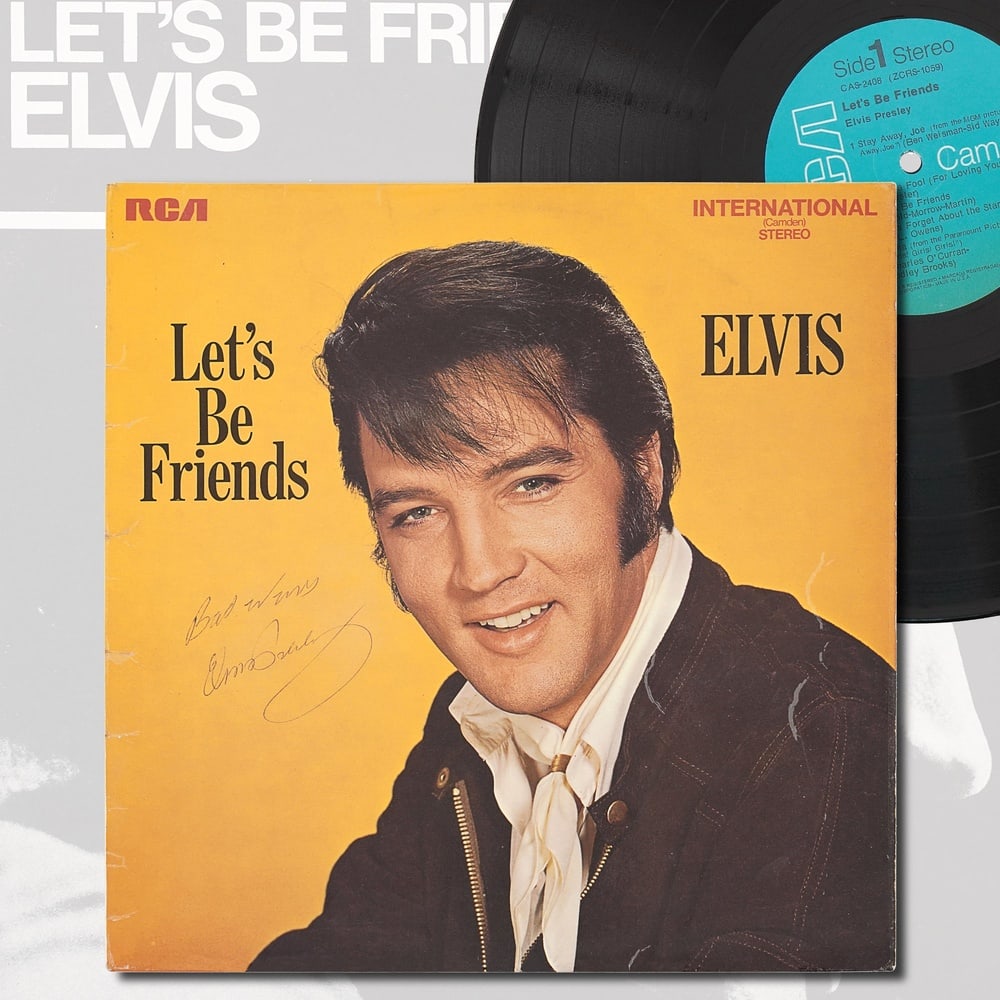 ELVIS PRESLEY SIGNED "LET'S BE FRIENDS" LP (1 of 4)