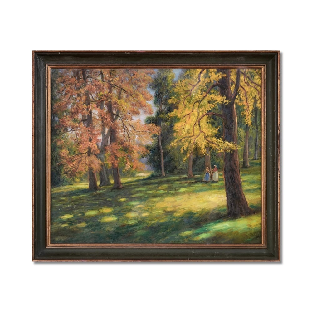 PIERRE-AUGUSTE RENOIR (1841-1919), ATTRIBUTED TO, OIL ON CANVAS: Image Dimensions: 23 3/4 x 19 3/4 in (60 x 50 cm) Signed (lower left) This painting comes with COA. Pierre-Auguste Renoir (1841-1919) was a central figure in the Impressionist movement, celebrated for