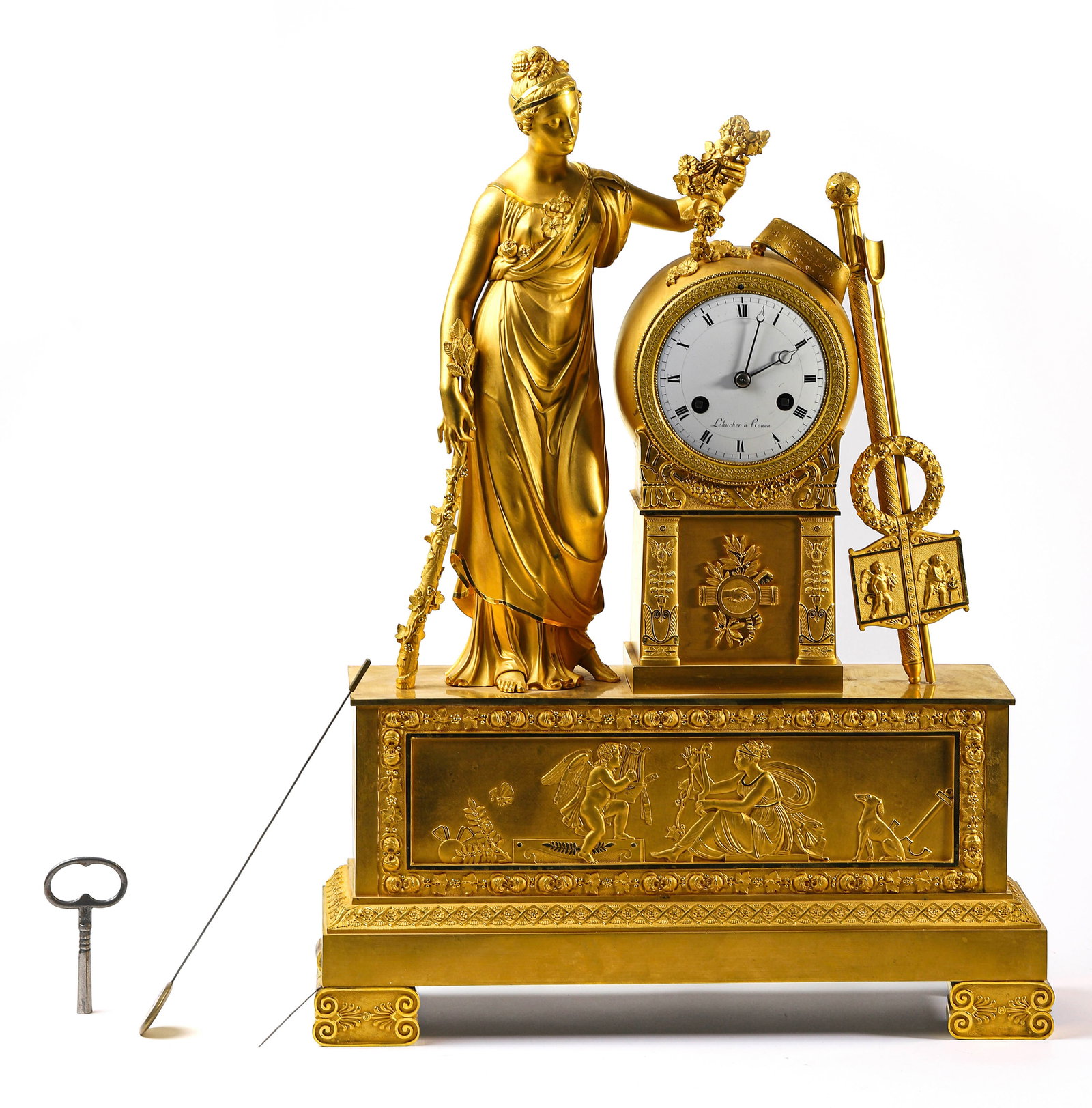 BRONZE-GILT CLOCK - 2