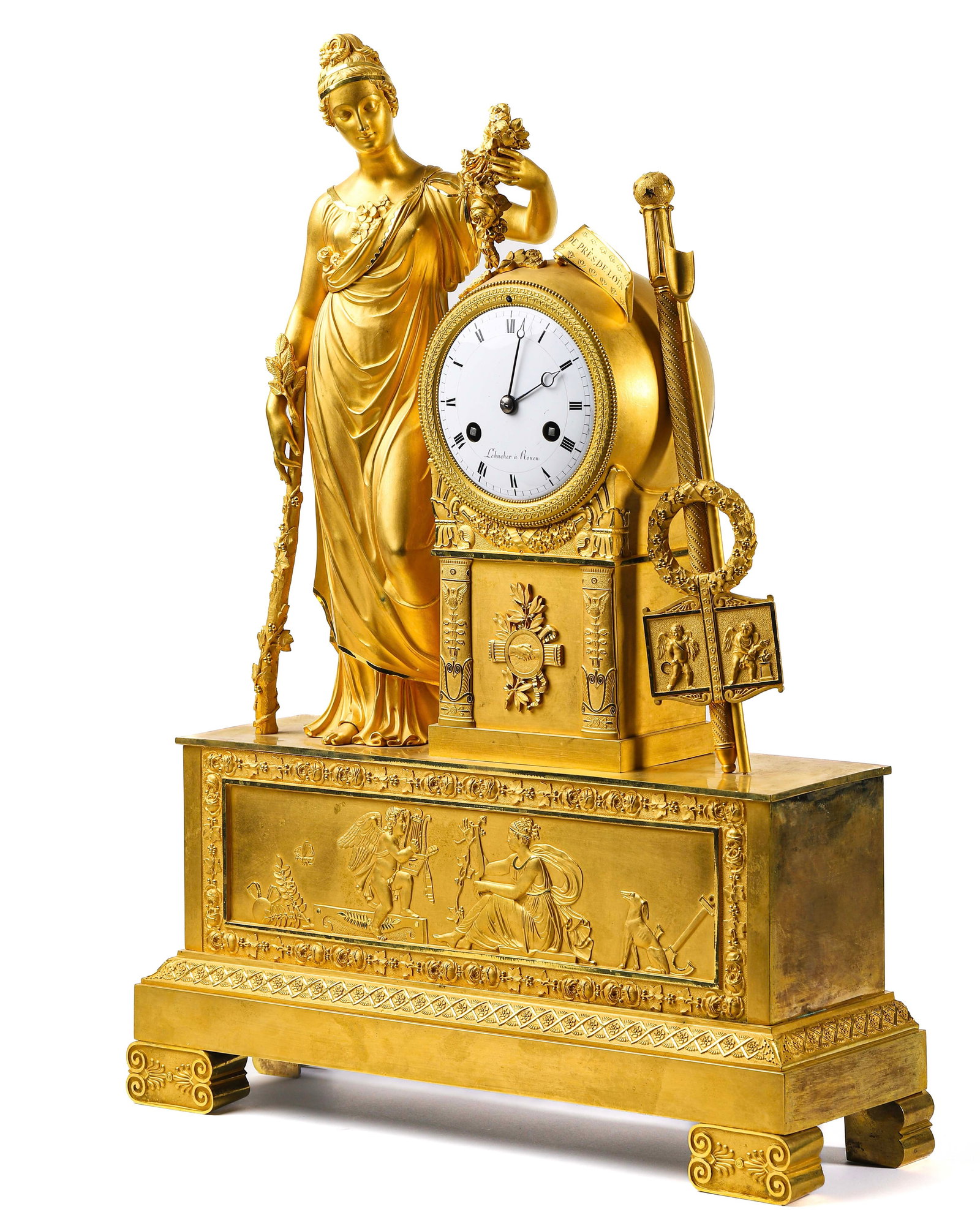 BRONZE-GILT CLOCK - 3