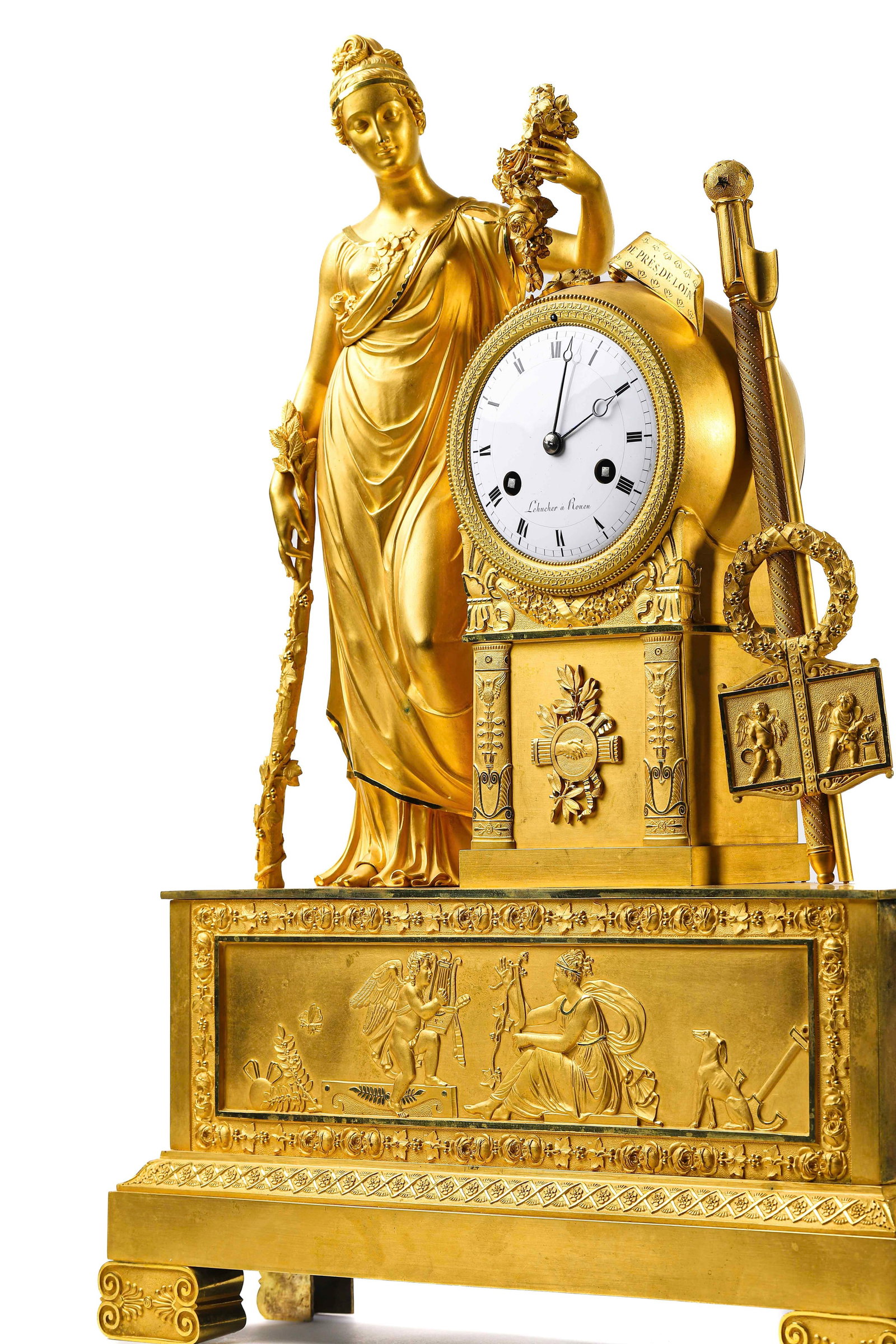 BRONZE-GILT CLOCK - 4