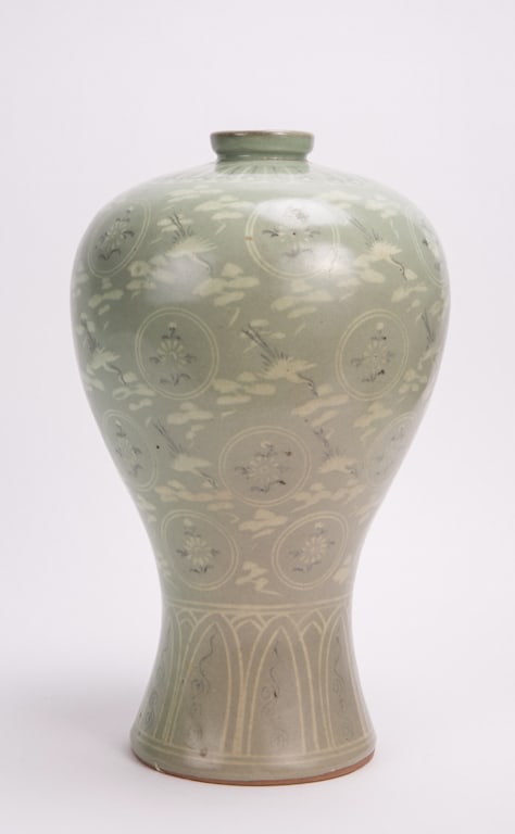 Korean Celadon Porcelain Meiping Vase (1 of 5)