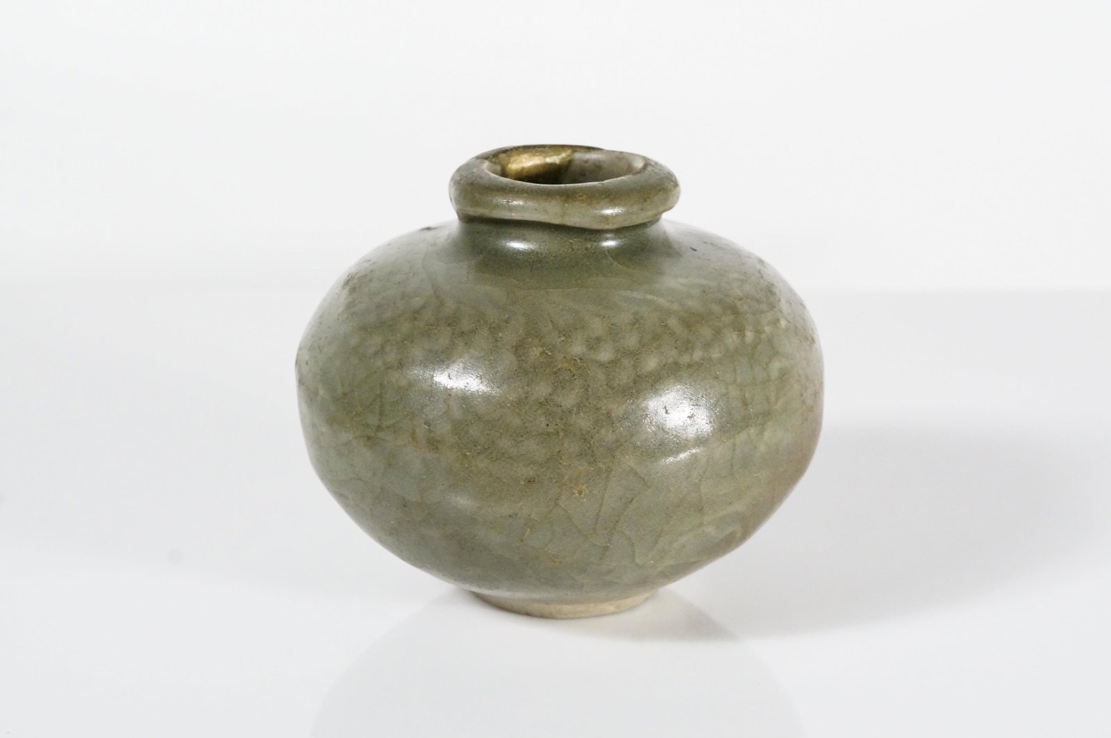 Chinese Celadon Glazed Scholar Water Pot (1 of 5)