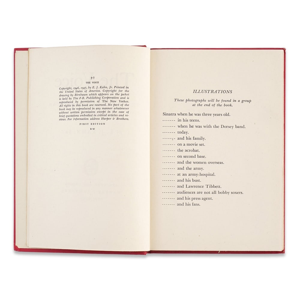 FRANK SINATRA SIGNED FIRST EDITION "THE VOICE" - 4