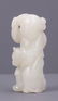 CHINESE QING DYNASTY WHITE JADE TOGGLE CARVED BOY