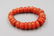 A CHINESE RED AGATE BEADS BRACELET - 2