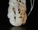 CHINESE WHITE JADE CARVED DRAGON PENDANT - 8