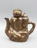 Chinese Soy Glazed Monkey Shape Tea Pot