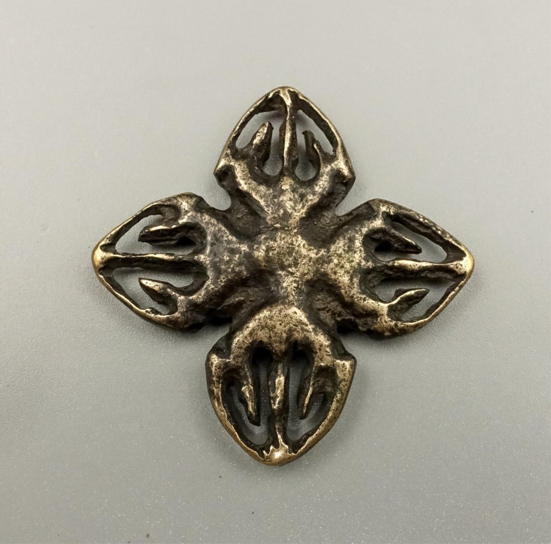 CHINESE TIBETAN METEORITE VAJRA: height: 0.5cm, d: 4.2cm