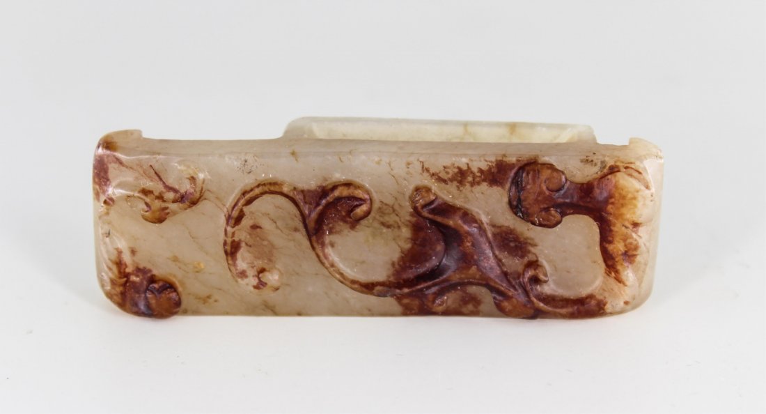 CHINESE MING DYNASTY JADE SWORD ORNAMENT: 16th century. good condition. 8x2.6 cm