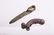 ANCIENT BRONZE AXE AND SILVER AMULET