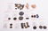 COLLECTION OF COINS, BEADS AND CLAY