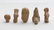 LOT OF 5 ANCIENT ASSYRIAN CLAY HEADS