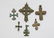 LOT OF 6 BYZANTINE BRONZE CROSS