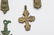 LOT OF 6 BYZANTINE BRONZE CROSS - 5