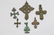 LOT OF 6 BYZANTINE BRONZE CROSS - 8