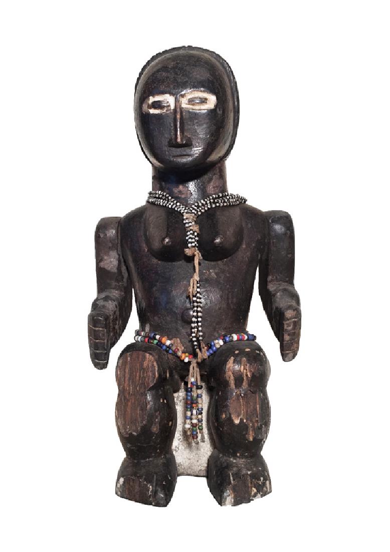 Akye (Alangua) female figure, Ghana. African art (1 of 4)