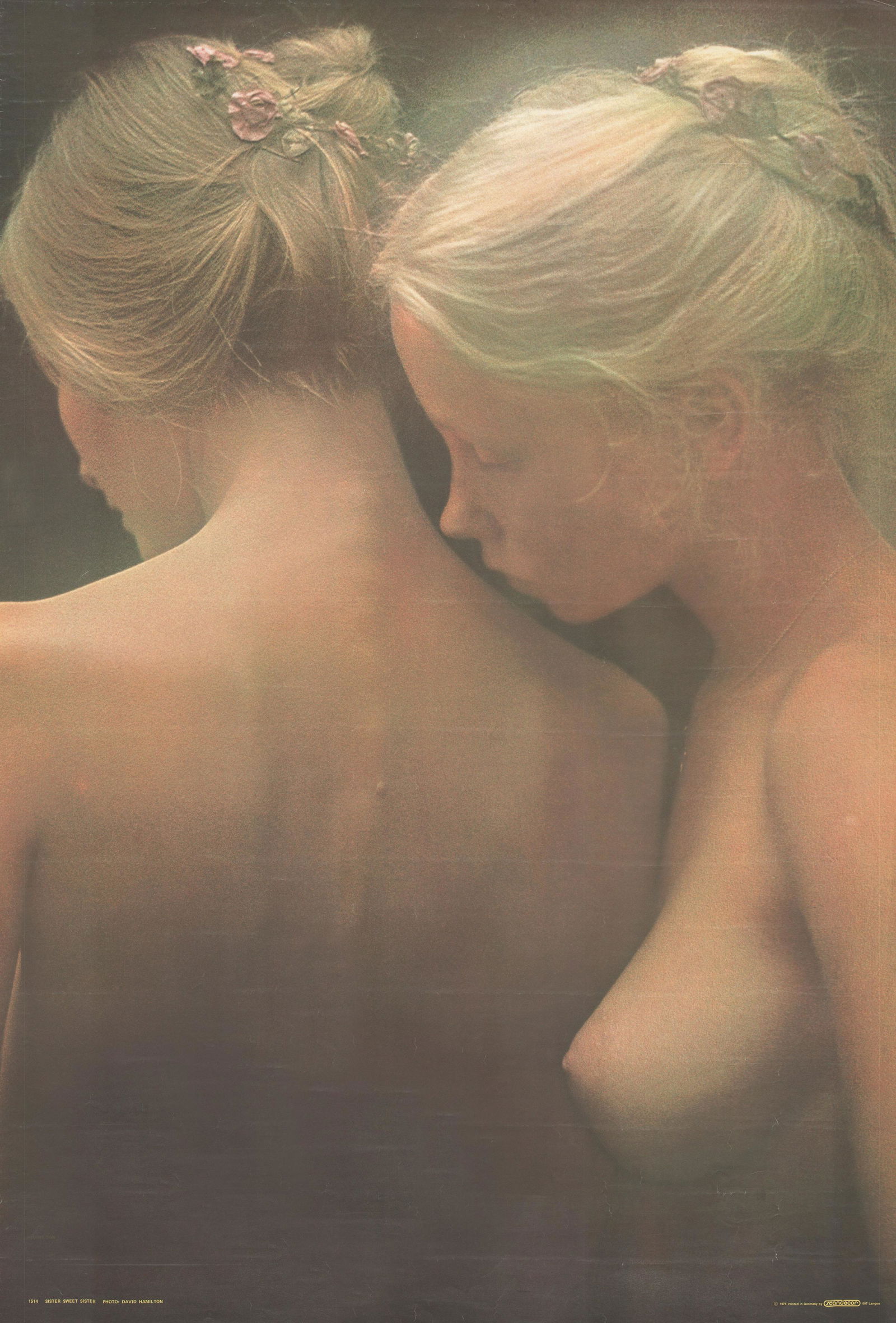 David Hamilton, Sister sweet sister.: David Hamilton, Sister sweet sister, offset, 1975, cm 100 x 68.
