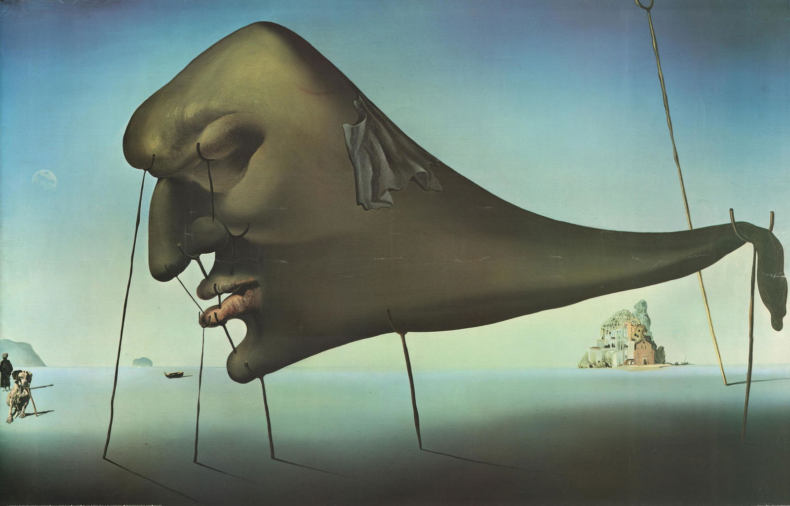 Salvador DalÃ¬, le Sommeil.: Salvador DalÃ¬, le Sommeil, offset, cm 57 x 89.