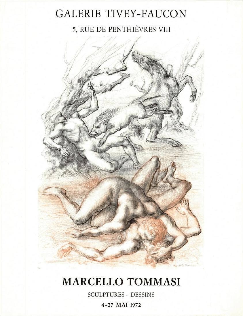 Marcello Tommasi, Galerie Tivey-Faucon: Marcello Tommasi, Galerie Tivey-Faucon, Paris, 4-27 March 1972, offset, cm 64,5x48,5.