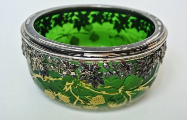 DAUM NANCY SILVER MOUNTED BOWL: Estimate $500-600