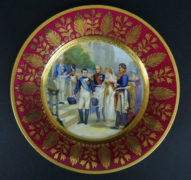 NAPOLEONIC SEVRES PORCELAIN PLATE (1 of 3)