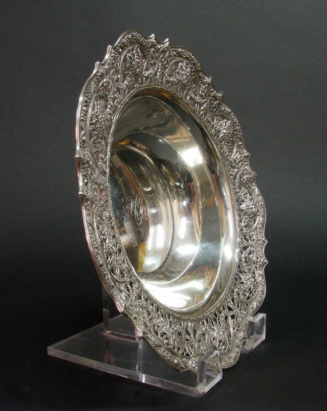 A LARGE SHREVE & CO STERLING SILVER BOWL (1 of 1)