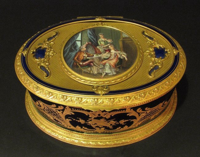 A MAGNIFICENT 19TH CENTURY SEVRES AND ENAMEL BOX (1 of 5)