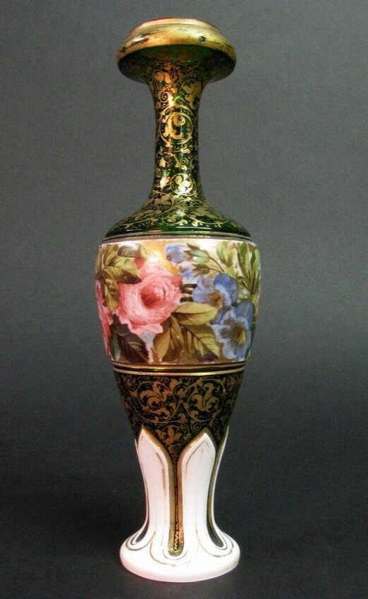 19TH CENTURY BOHEMIAN VASE (1 of 2)
