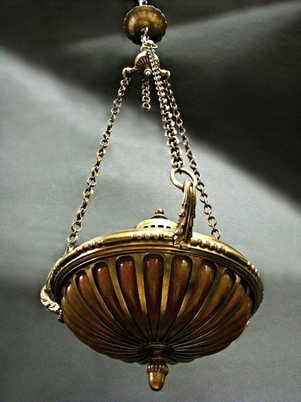 ART NOUVEAU DAUM NANCY AND MAJORREL CHANDELIER (1 of 3)