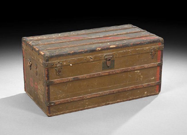 MAISON GOYARD STEAMER TRUNK (1 of 3)