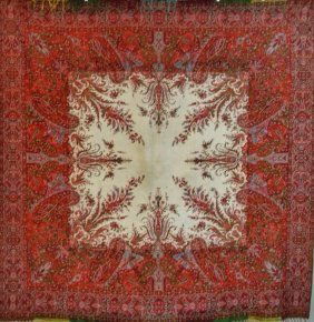 19TH CENTURY KASHMIR WOOL SHAWL (1 of 1)