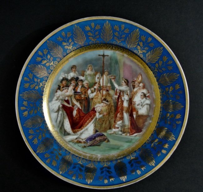 A NAPOLEONIC SEVRES PLATE (1 of 3)